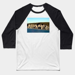 Chimney Bluffs Baseball T-Shirt